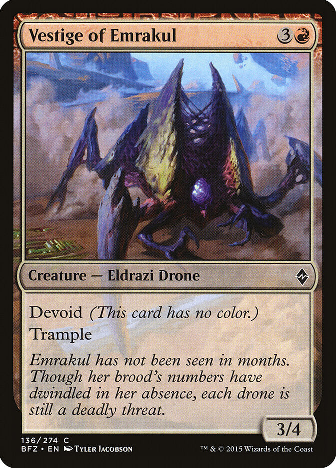 Vestige of Emrakul (136) - Battle for Zendikar (BFZ)