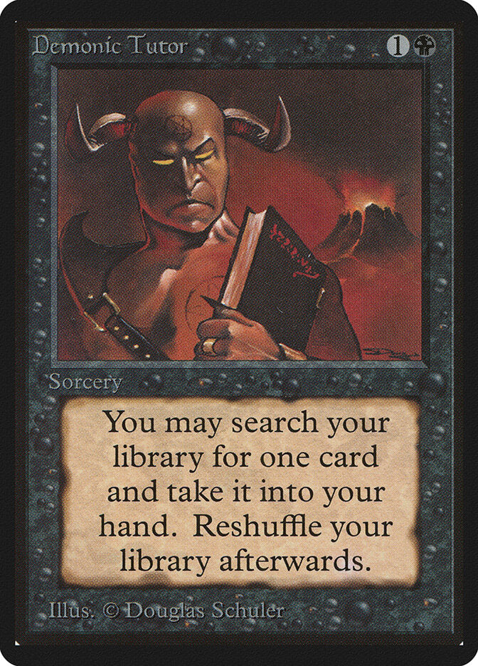 Demonic Tutor (105) - Limited Edition Beta (LEB)