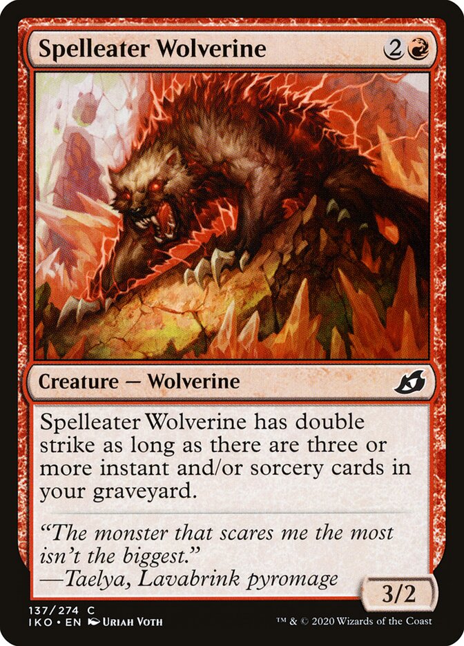 Spelleater Wolverine (137) - Ikoria: Lair of Behemoths (IKO)