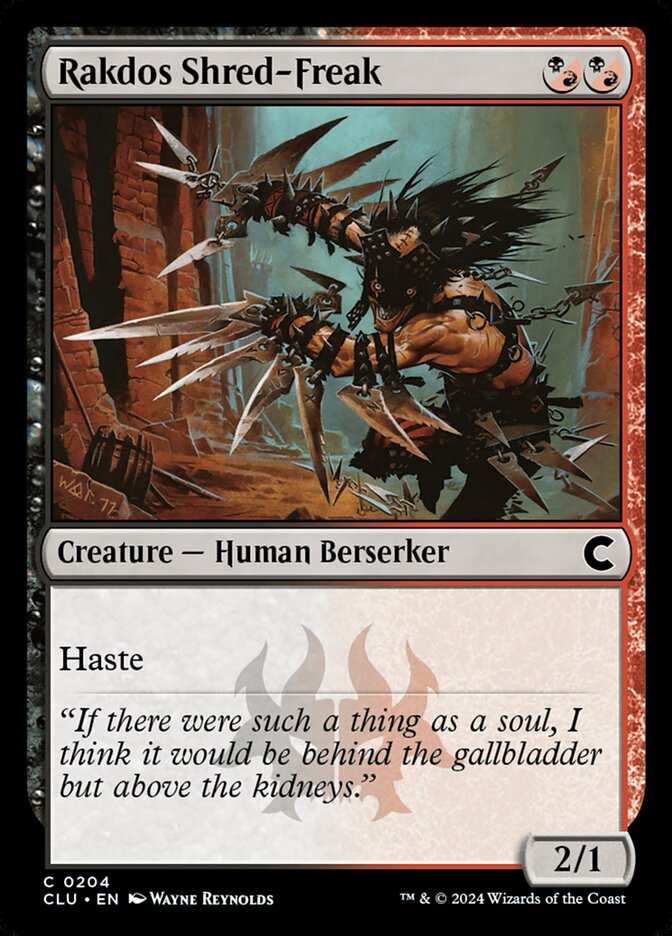 Rakdos Shred-Freak (204) - Ravnica: Clue Edition (CLU)