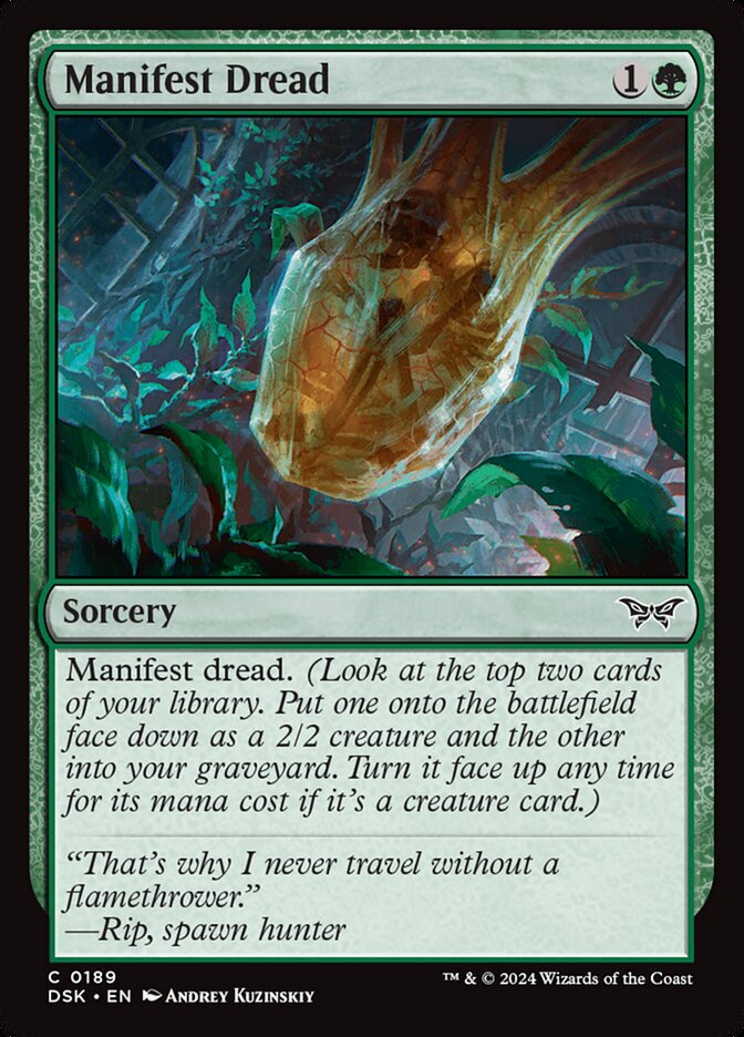 Manifest Dread - [Foil] Duskmourn: House of Horror (DSK)