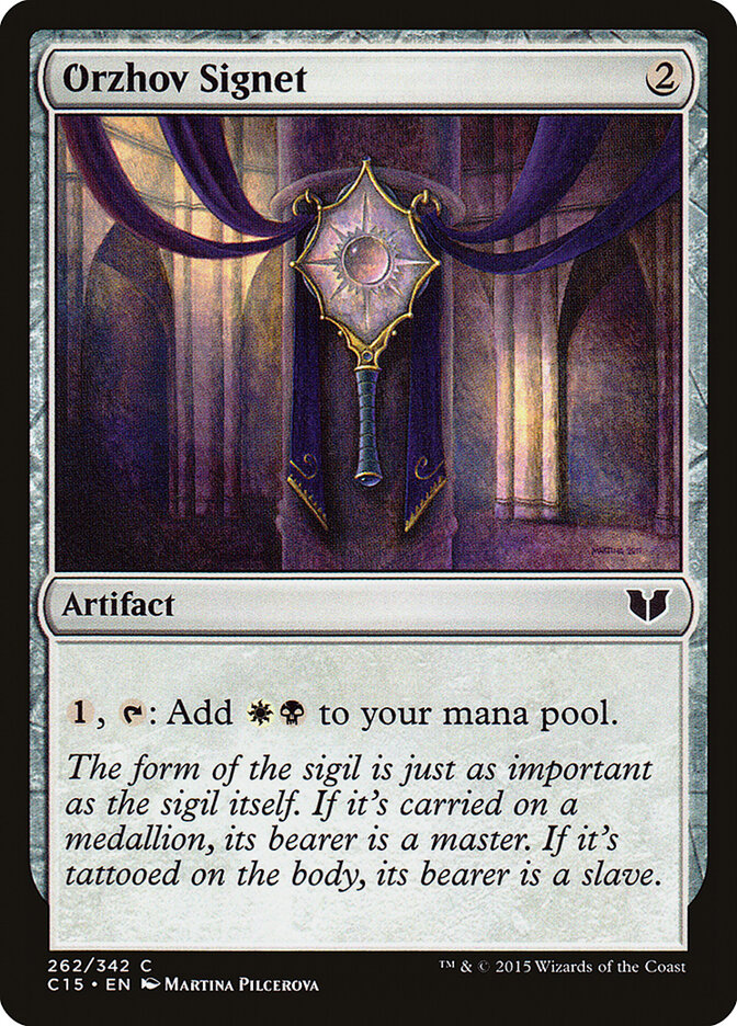 Orzhov Signet (262) - Commander 2015 (C15)