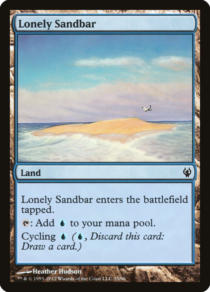 Lonely Sandbar (35) - Duel Decks: Izzet vs. Golgari (DDJ)