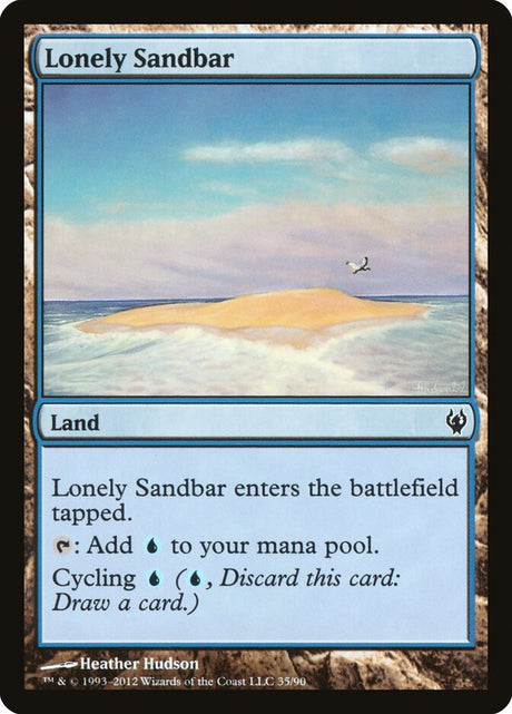 Lonely Sandbar (35) - Duel Decks: Izzet vs. Golgari (DDJ)