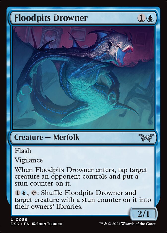 Floodpits Drowner (59) - Duskmourn: House of Horror (DSK)
