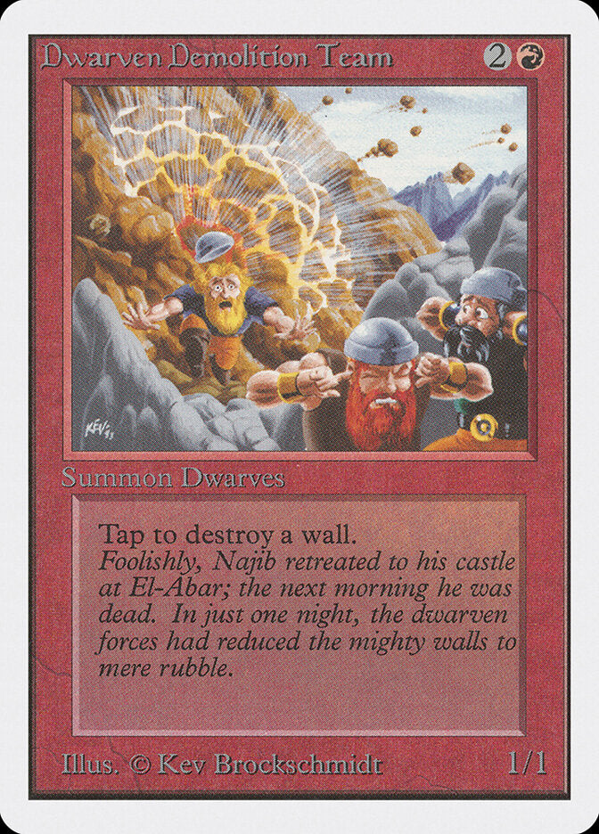 Dwarven Demolition Team (143) - Unlimited Edition (2ED)