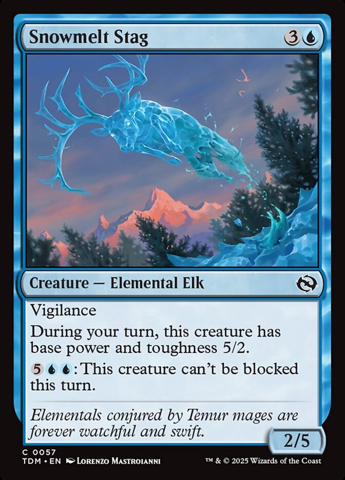 Snowmelt Stag (57) - Tarkir: Dragonstorm (TDM)