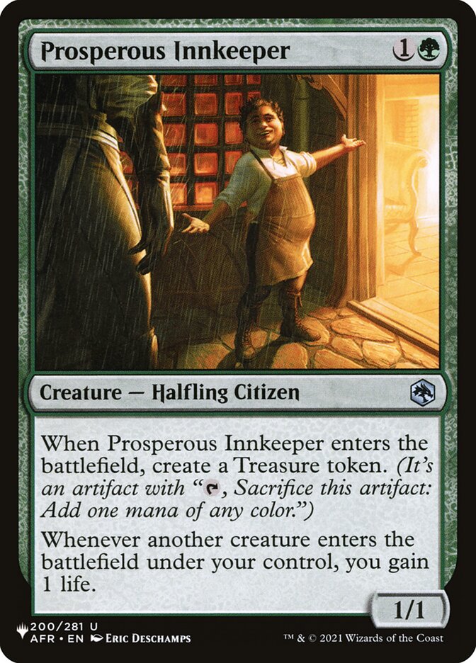 Prosperous Innkeeper (AFR-200) - The List (PLST)