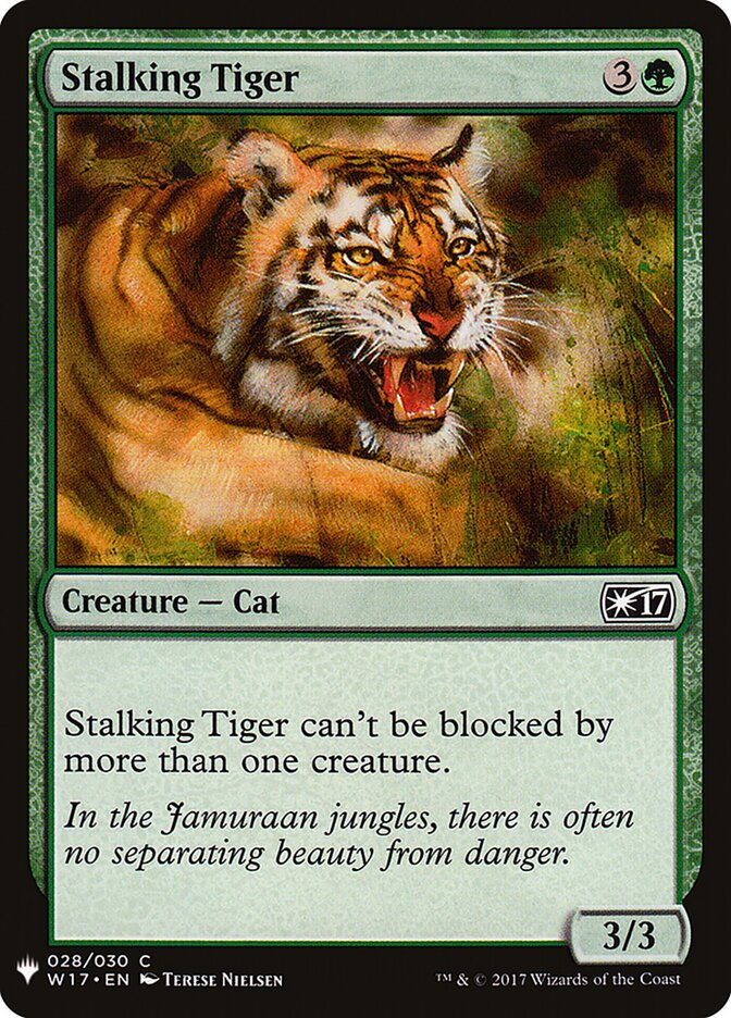 Stalking Tiger (W17-28) - The List (PLST)