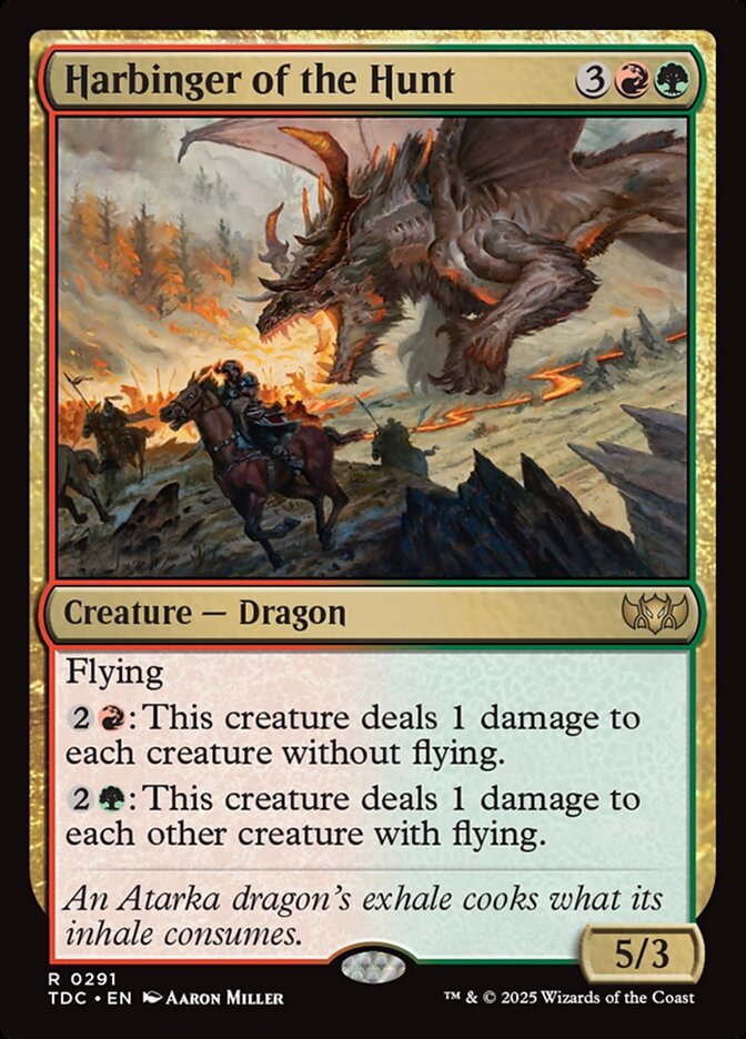 Harbinger of the Hunt (291) - Tarkir: Dragonstorm Commander (TDC)