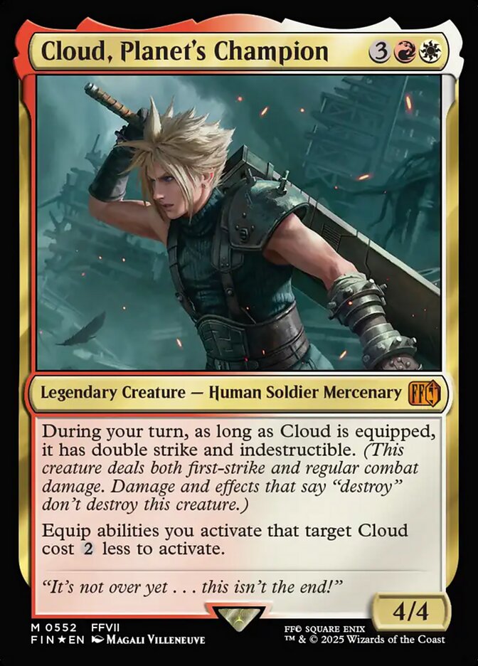 Cloud, Planet's Champion (552) - [Foil] Final Fantasy (FIN)