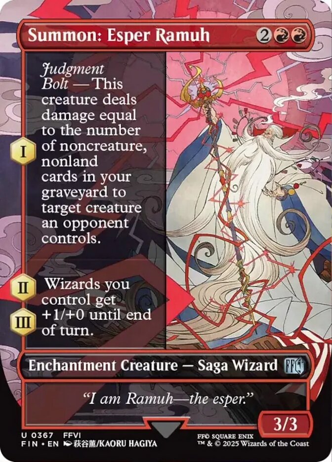 Summon: Esper Ramuh (367) - [Borderless] Final Fantasy (FIN)