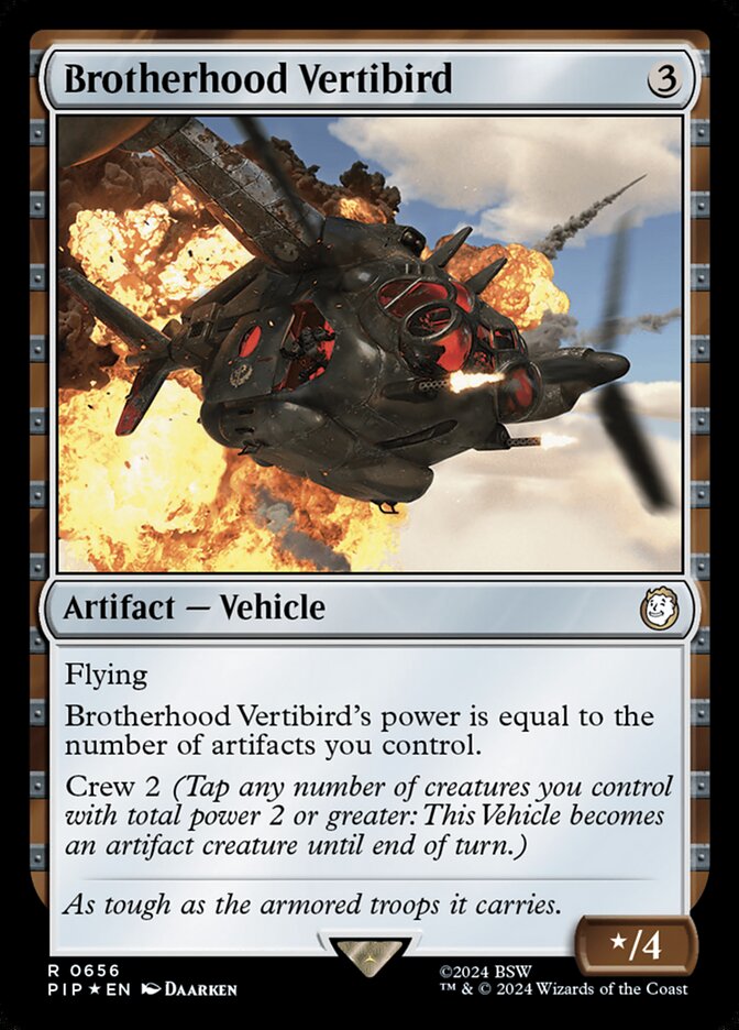 Brotherhood Vertibird (656) - Fallout (PIP)