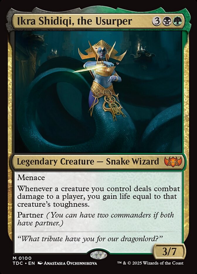 Ikra Shidiqi, the Usurper (100) - Tarkir: Dragonstorm Commander (TDC)