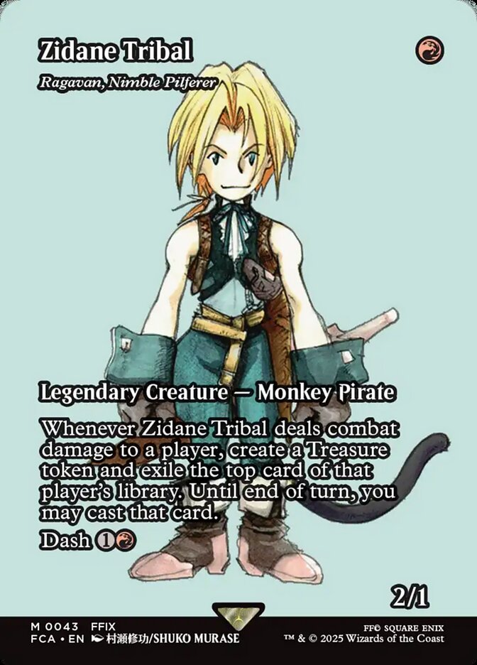 Zidane Tribal - Ragavan, Nimble Pilferer (43) - [Borderless] Final Fantasy: Through the Ages (FCA)