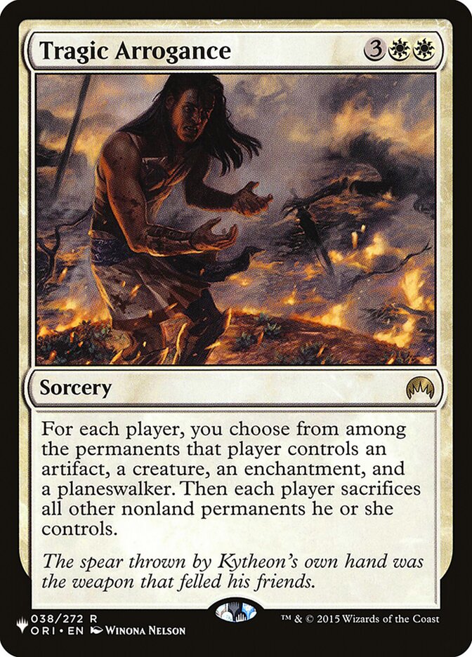 Tragic Arrogance (ORI-38) - The List (PLST)
