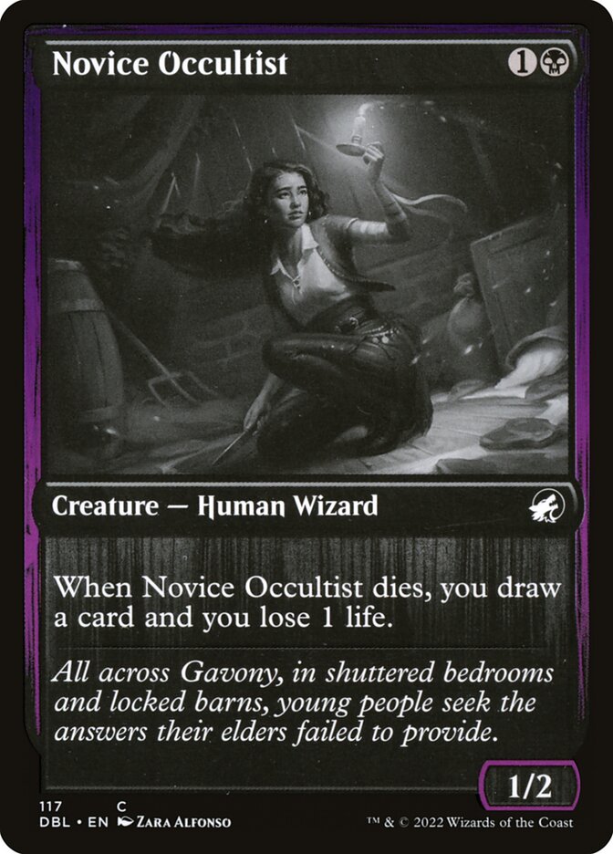 Novice Occultist - [Foil] Innistrad: Double Feature (DBL)