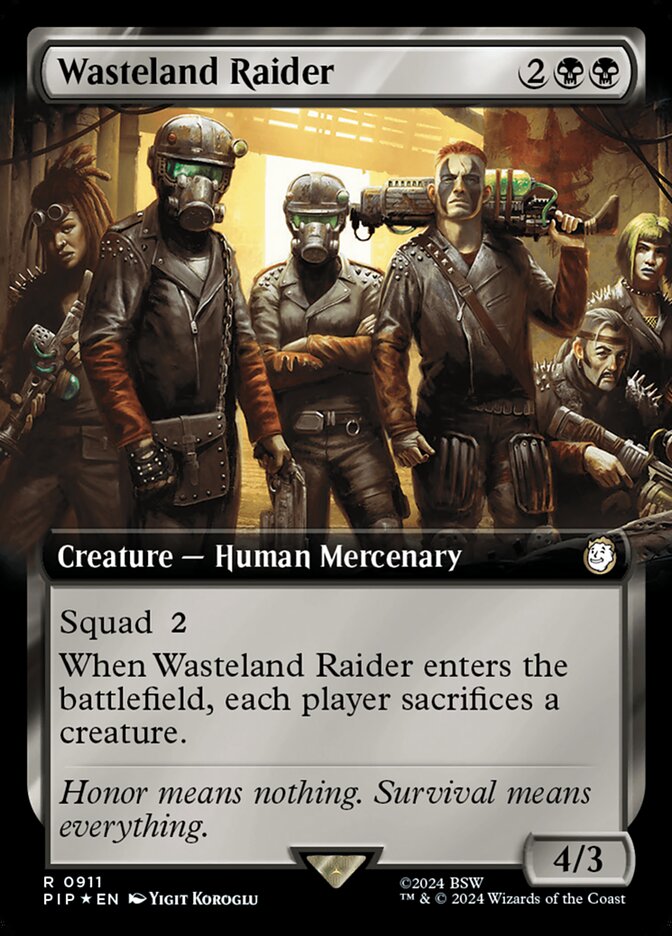 Wasteland Raider - [Surge Foil, Extended Art] Fallout (PIP)