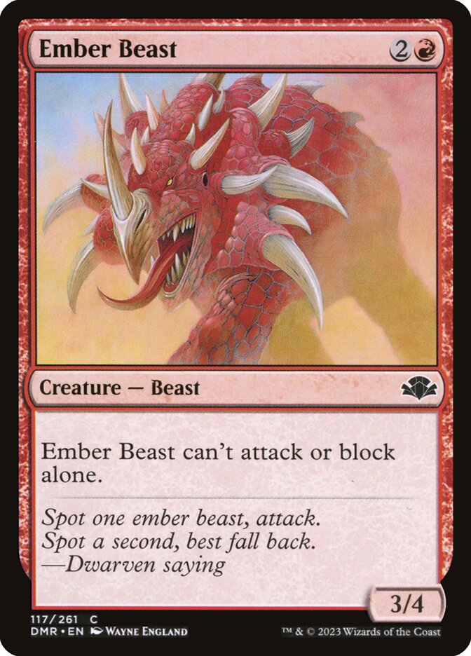 Ember Beast (117) - Dominaria Remastered (DMR)