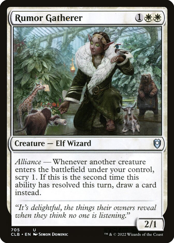 Rumor Gatherer (705) - Commander Legends: Battle for Baldur's Gate (CLB)