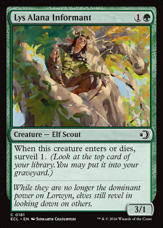 Lys Alana Informant (181) - Lorwyn Eclipsed (ECL)