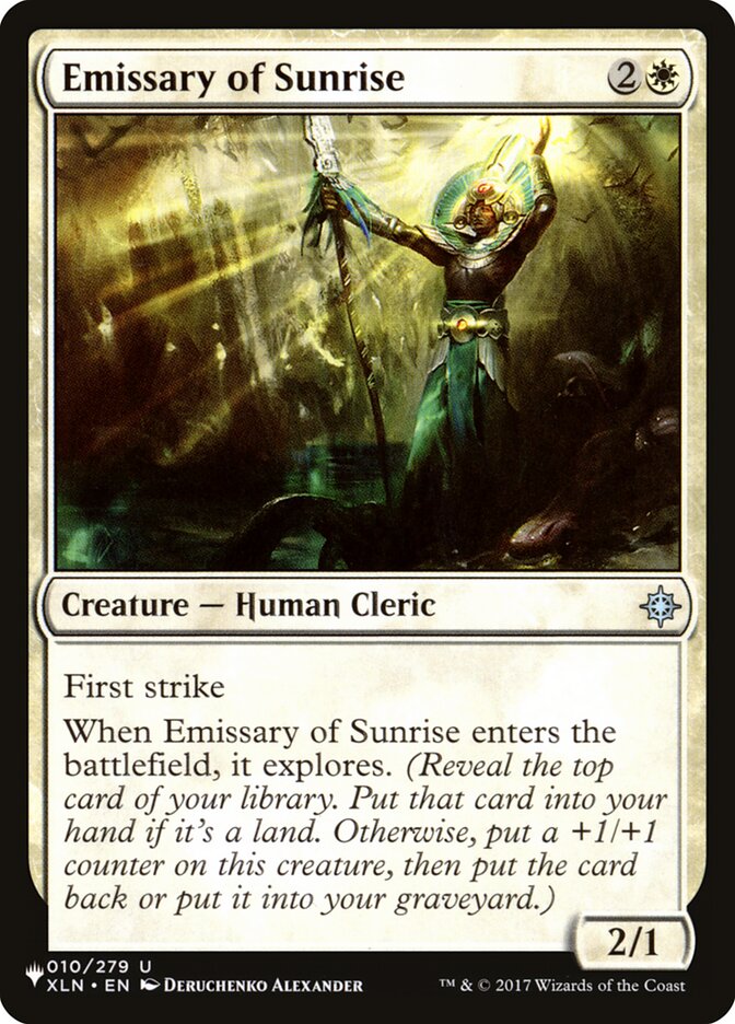 Emissary of Sunrise (XLN-10) - The List (PLST)