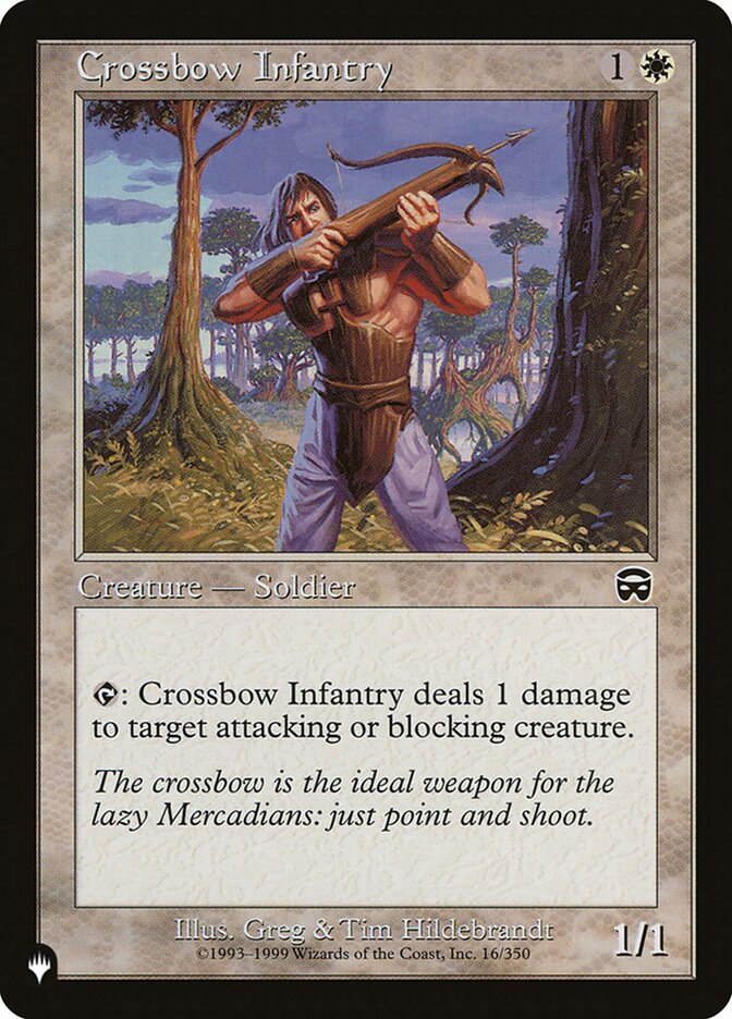 Crossbow Infantry (MMQ-16) - The List (PLST)