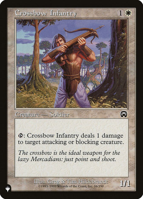 Crossbow Infantry (MMQ-16) - The List (PLST)