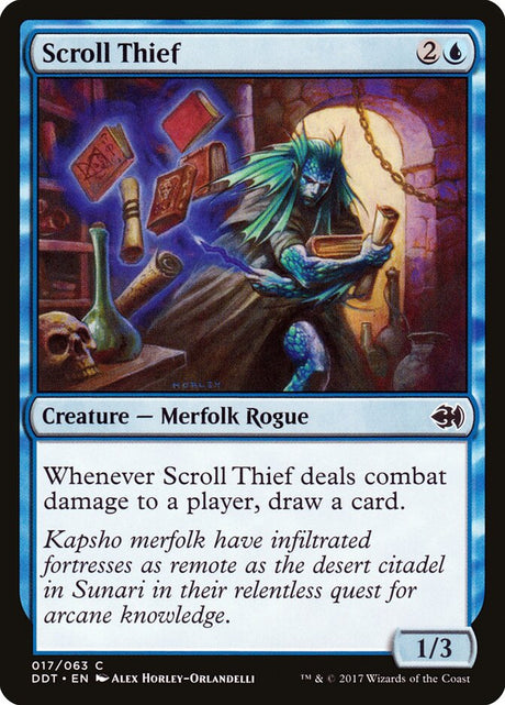Scroll Thief (17) - Duel Decks: Merfolk vs. Goblins (DDT)