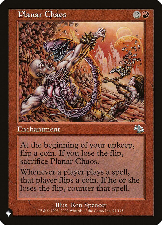 Planar Chaos (JUD-97) - The List (PLST)
