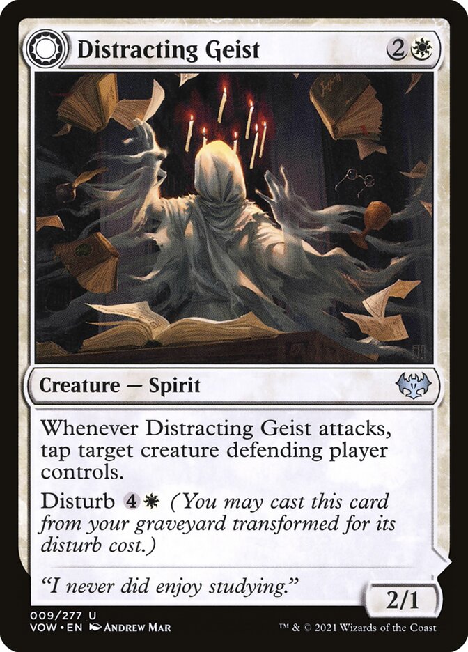 Distracting Geist // Clever Distraction (9) - Innistrad: Crimson Vow (VOW)