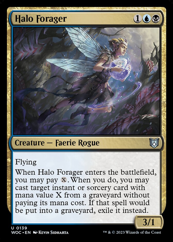 Halo Forager (139) - Wilds of Eldraine Commander (WOC)