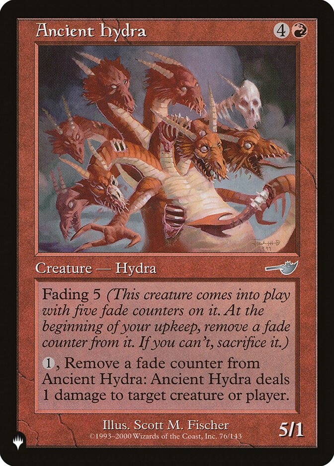Ancient Hydra - The List (PLST)