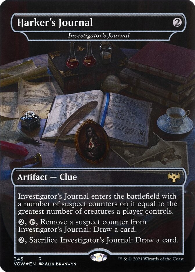 Harker's Journal - Investigator's Journal (345) - Innistrad: Crimson Vow (VOW)