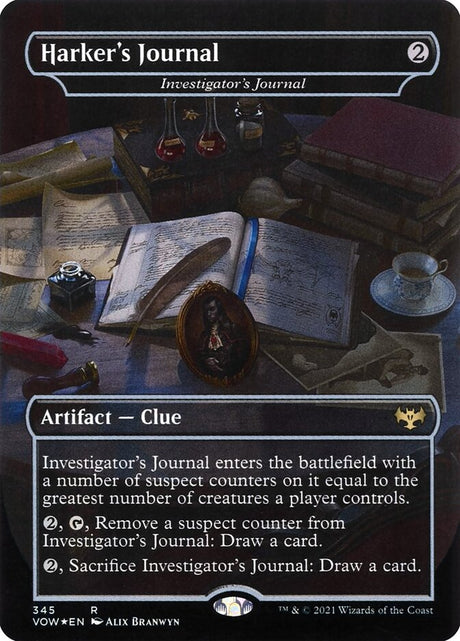Harker's Journal - Investigator's Journal (345) - Innistrad: Crimson Vow (VOW)