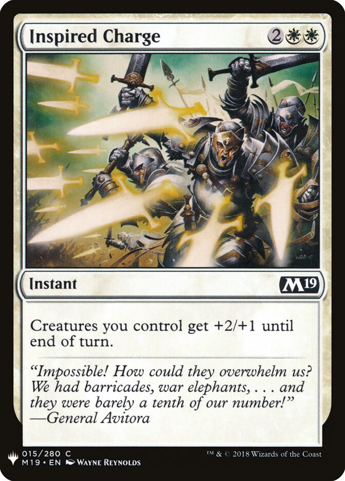 Inspired Charge (M19-15) - The List (PLST)