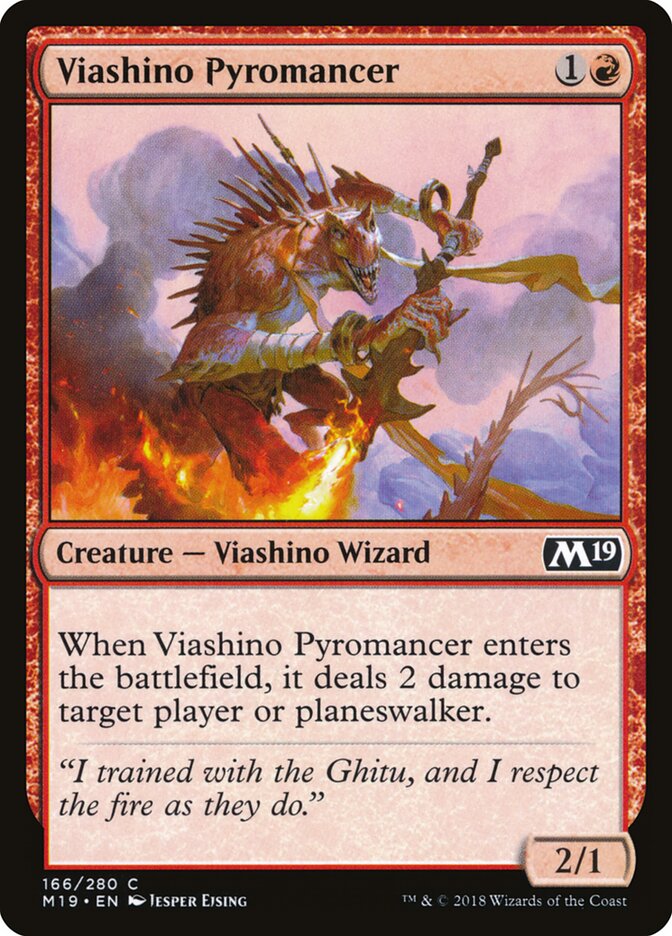 Viashino Pyromancer (166) - Core Set 2019 (M19)