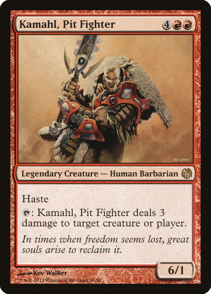 Kamahl, Pit Fighter (16) - Duel Decks: Heroes vs. Monsters (DDL)