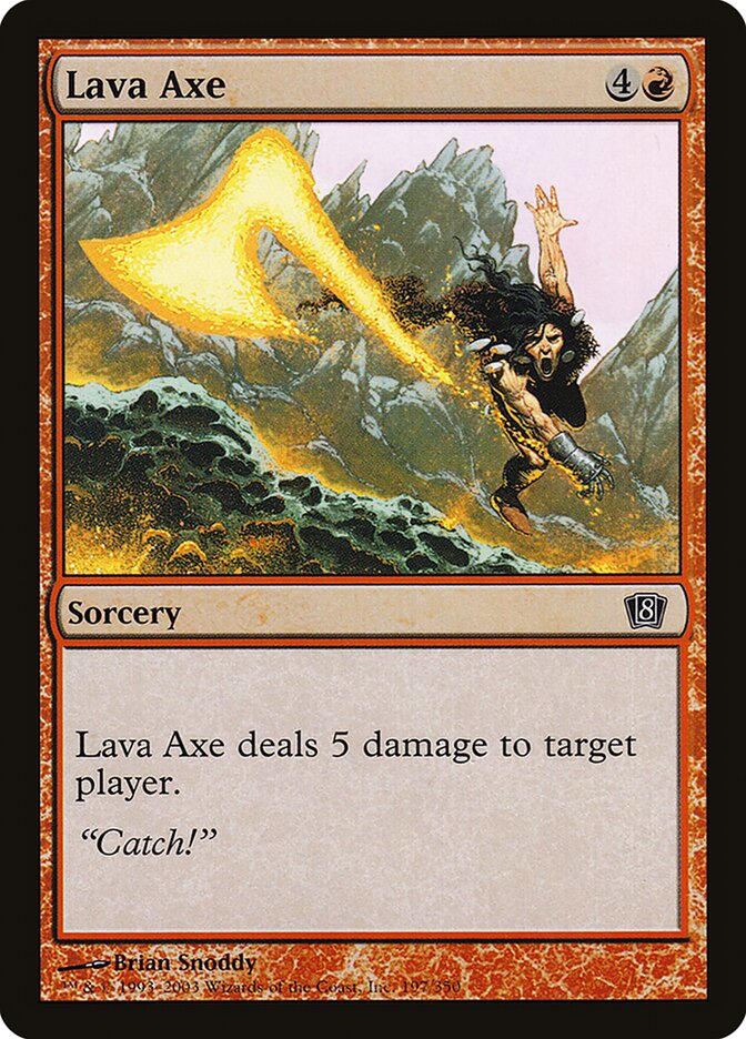 Lava Axe (197) - Eighth Edition (8ED)