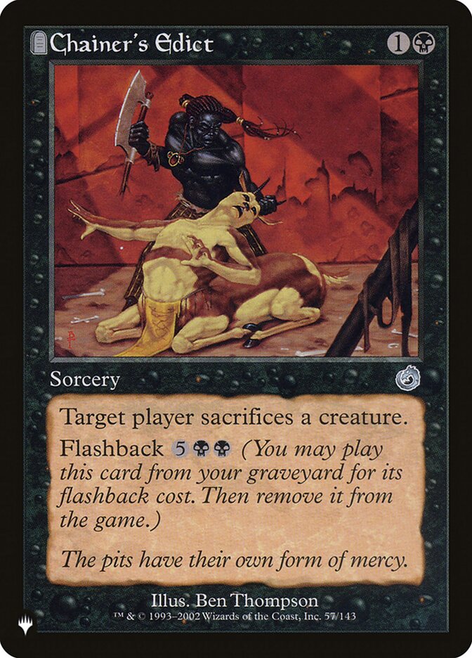 Chainer's Edict (TOR-57) - The List (PLST)