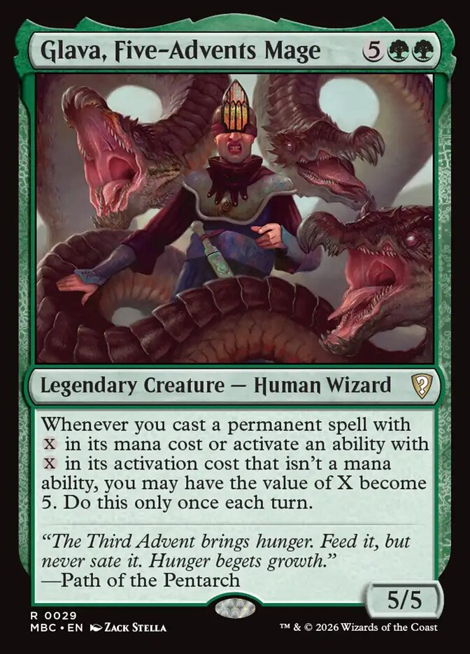 Glava, Five-Advents Mage (29) - Mystery Booster Commander Edition (MBC)