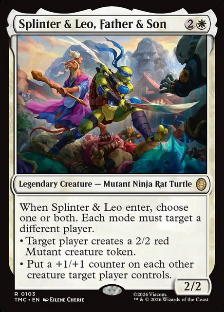 Splinter & Leo, Father & Son (103) - Teenage Mutant Ninja Turtles Eternal (TMC)