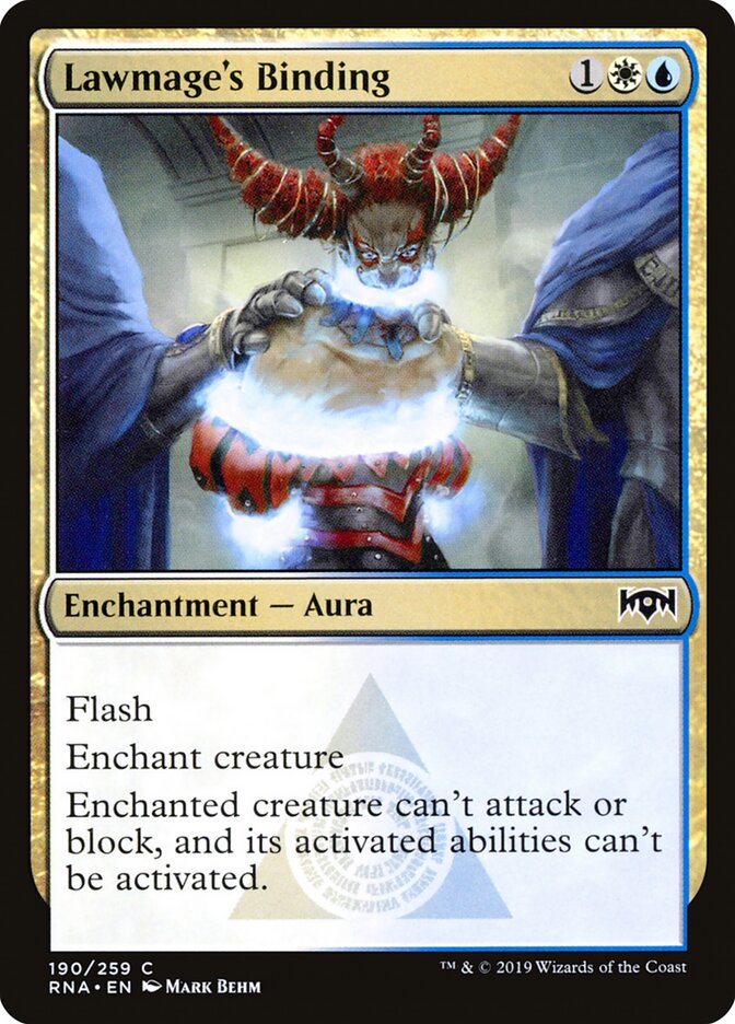 Lawmage's Binding (190) - Ravnica Allegiance (RNA)