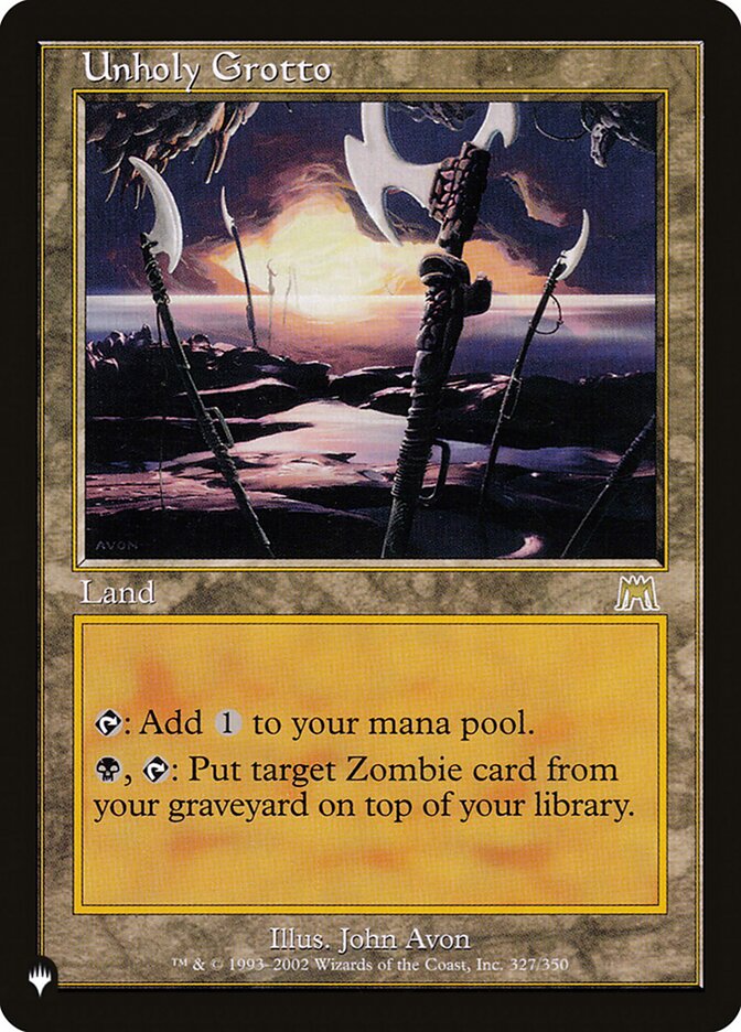 Unholy Grotto (ONS-327) - The List (PLST)