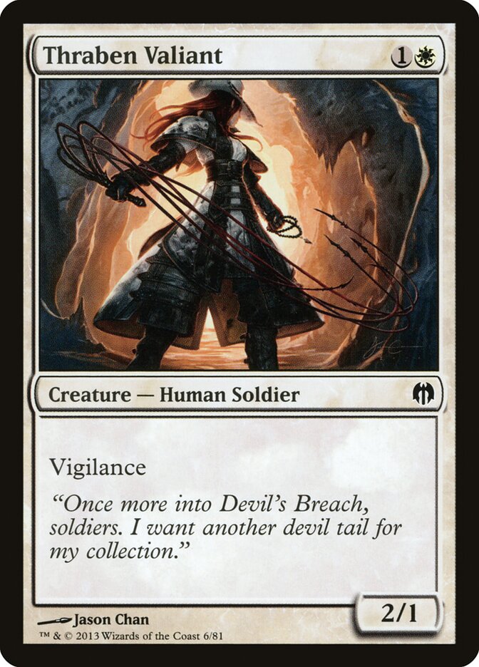 Thraben Valiant (6) - Duel Decks: Heroes vs. Monsters (DDL)