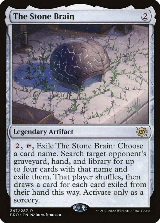The Stone Brain (247p) - The Brothers' War Promos (PBRO)
