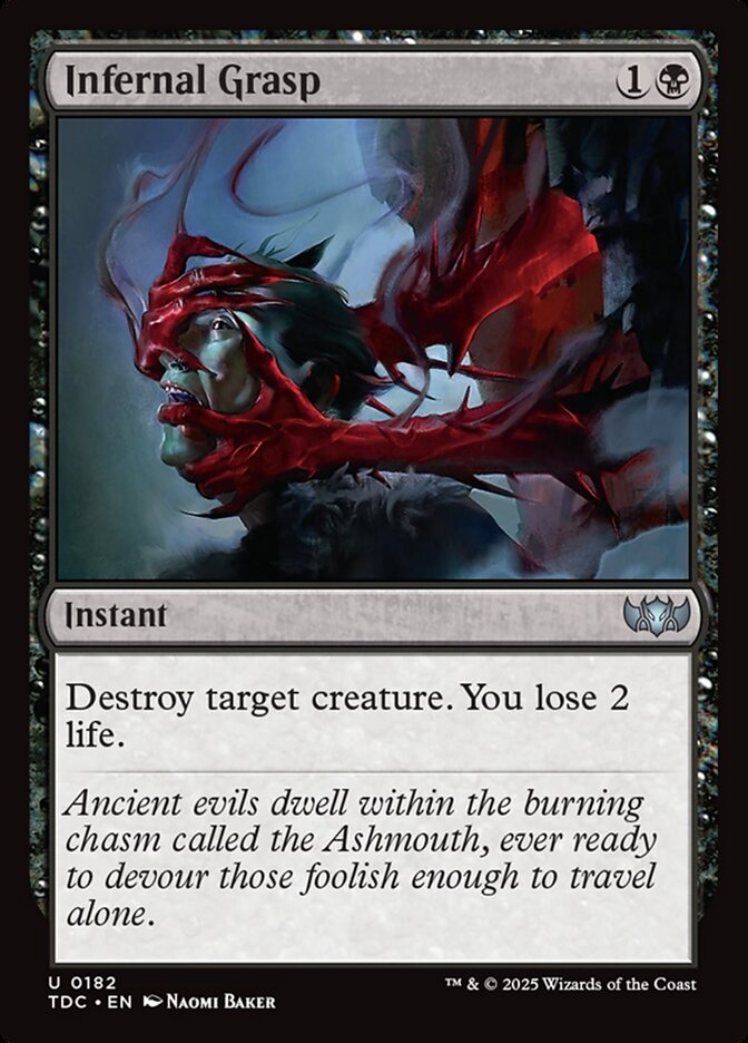 Infernal Grasp (182) - Tarkir: Dragonstorm Commander (TDC)