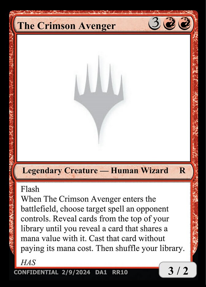 The Crimson Avenger (RR10) - Unknown Event (UNK)