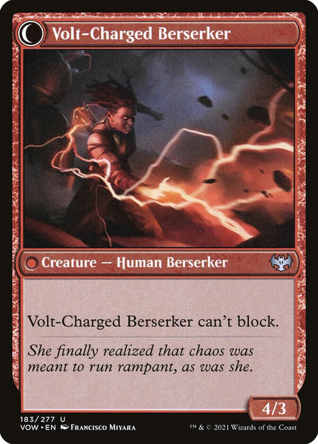 Voltaic Visionary // Volt-Charged Berserker (183) - Innistrad: Crimson Vow (VOW)