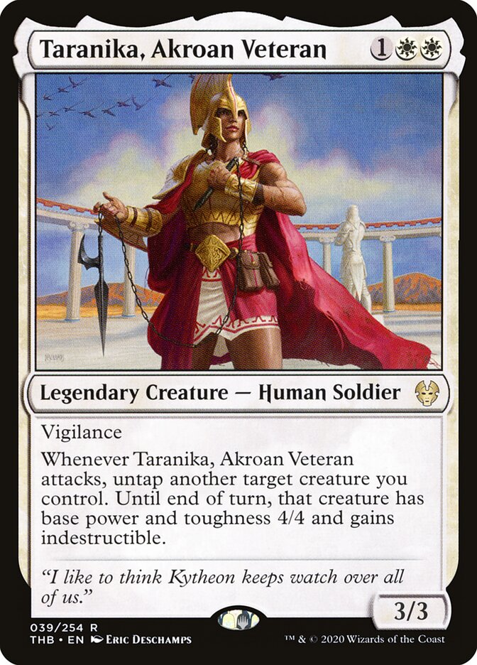 Taranika, Akroan Veteran (39) - Theros Beyond Death (THB)
